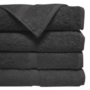 Serviette noir en coton et anti javel