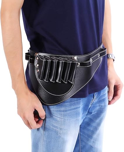Pochette de Ceinture pour Ciseaux de Coiffure, Sac de Ciseaux de Coiffure en Cuir PU, Outils pour Ciseaux et Accessoires de Coiffeur pour La Coiffure de Baber