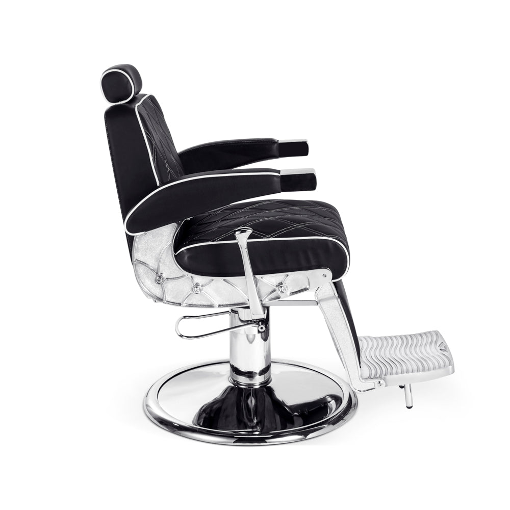 Fauteuil Barber Black Silver HUGO