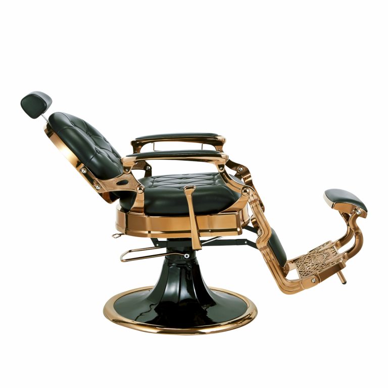 Fauteuil Barber Capitonné Vert Rose Gold KIRK GRS