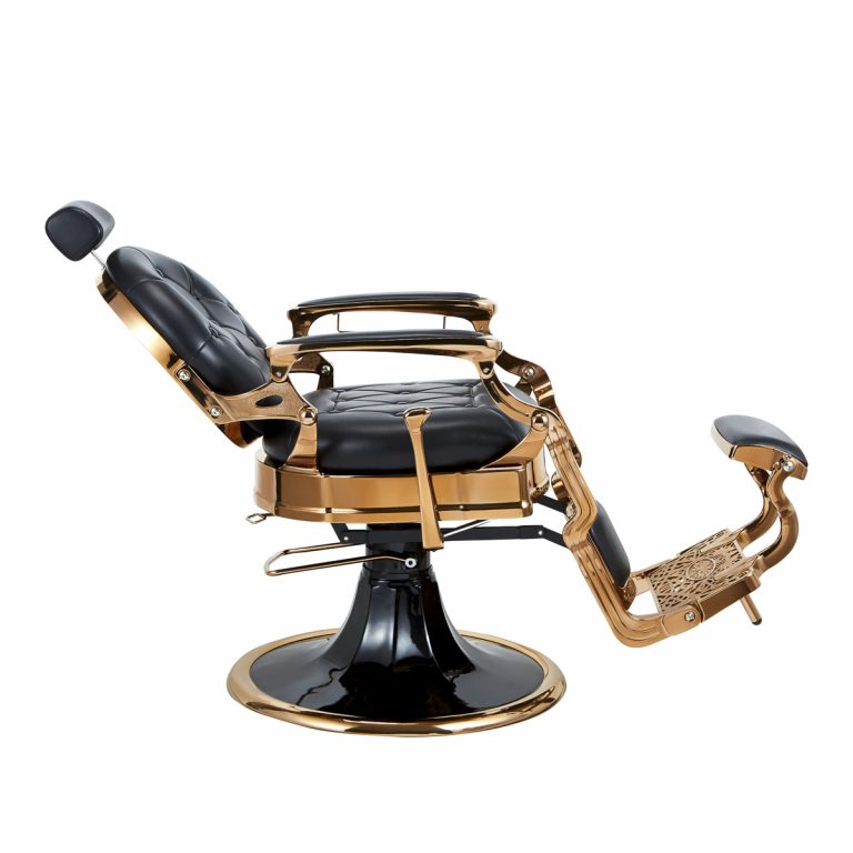 Fauteuil Barber Capitonné Black Rose Gold KIRK RS