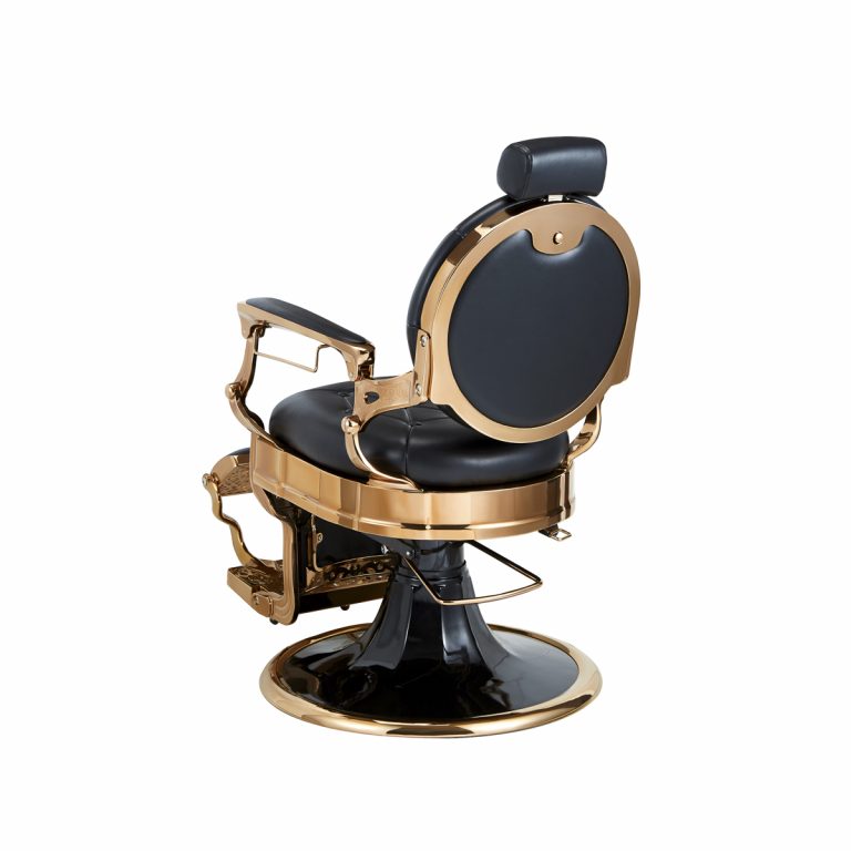 Fauteuil Barber Capitonné Black Rose Gold KIRK RS