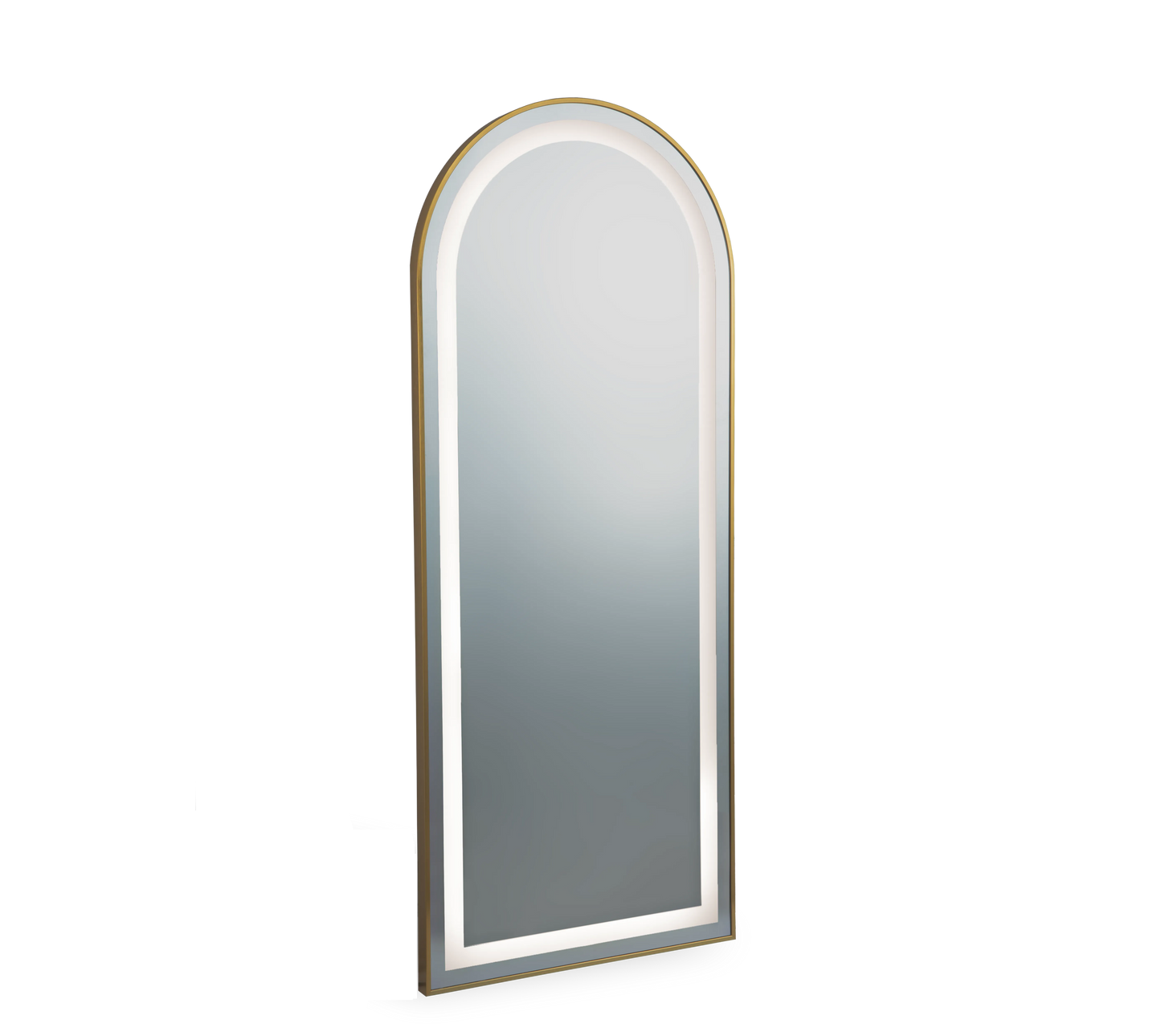 Miroir RIM Gold Large 170x70 – Miroir de Coiffure Professionnel Doré Design Haut de Gamme