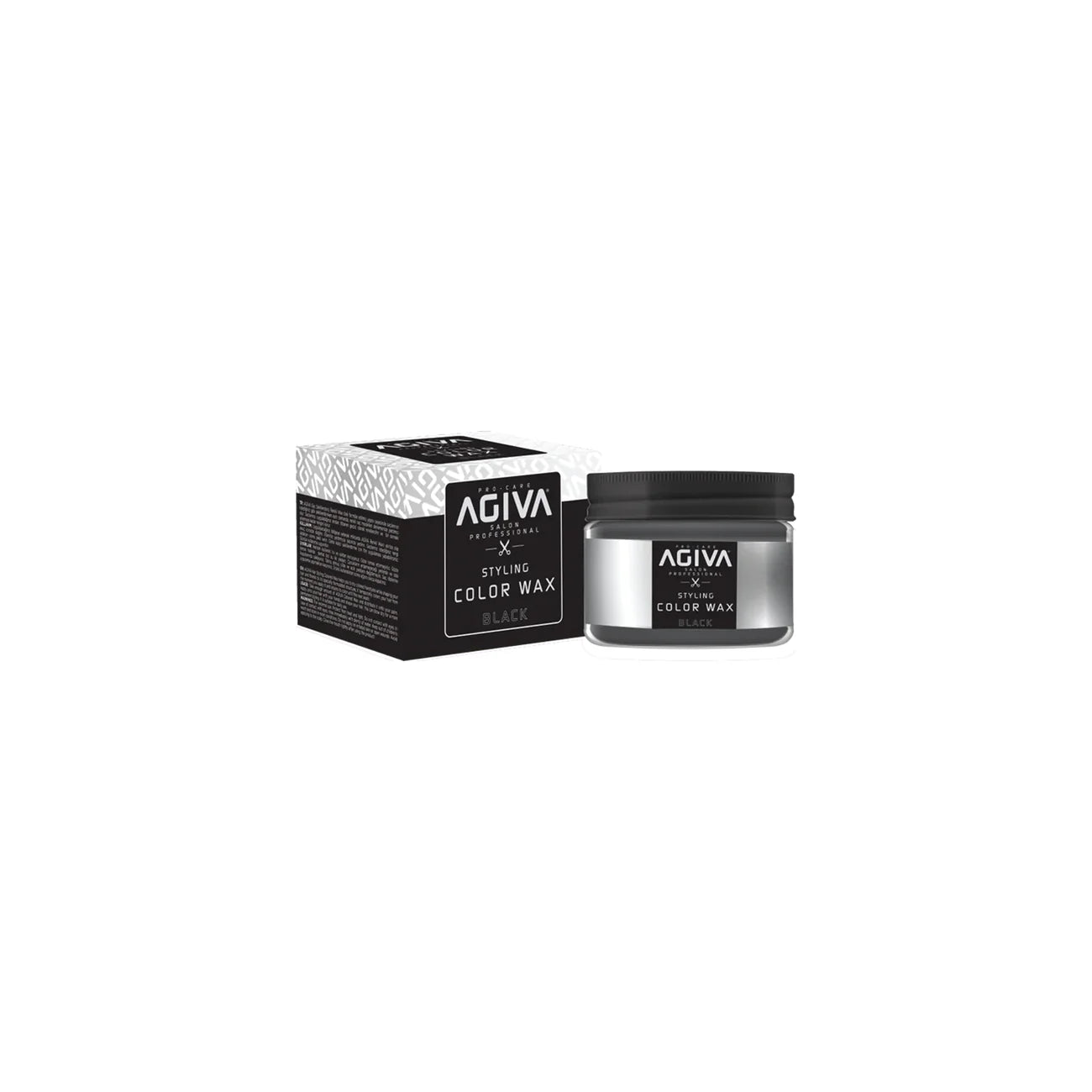 Agiva Cire Colorante Coiffante Noir 120ml – Fixation Forte & Couleur Intense