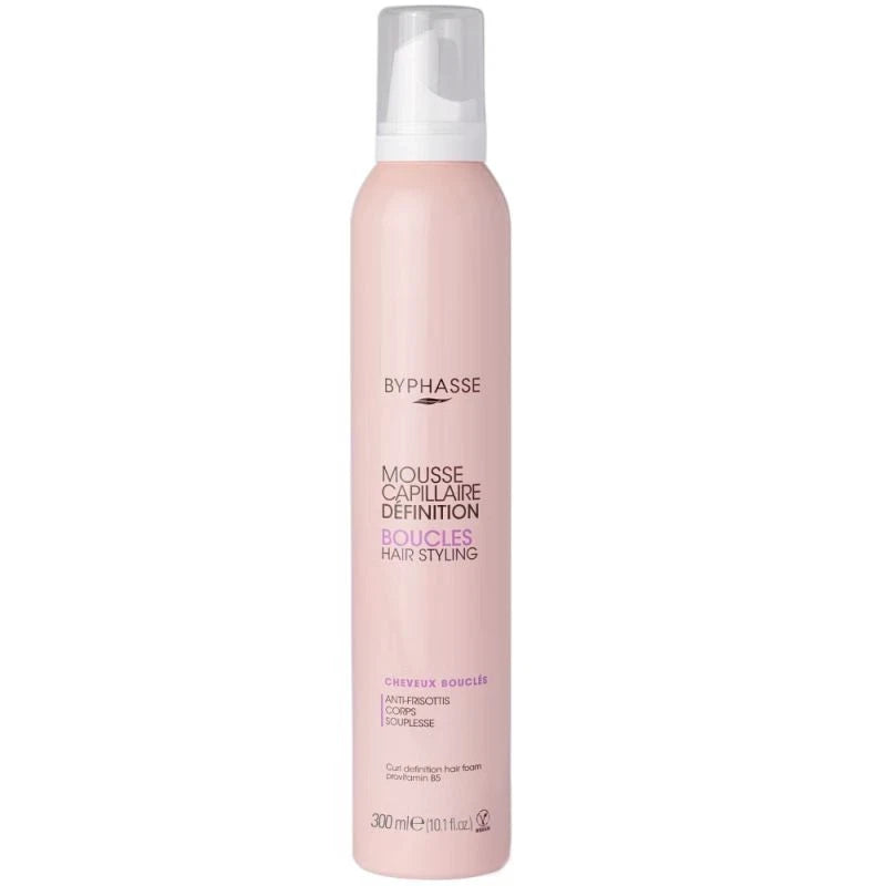 Byphasse Mousse Définition Boucles 300 ml – Hydratation & Tenue pour Cheveux Bouclés et Ondulés