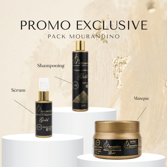Pack Mourandino Paris Gold 24K – Kératine Professionnelle à Prix Exceptionnel