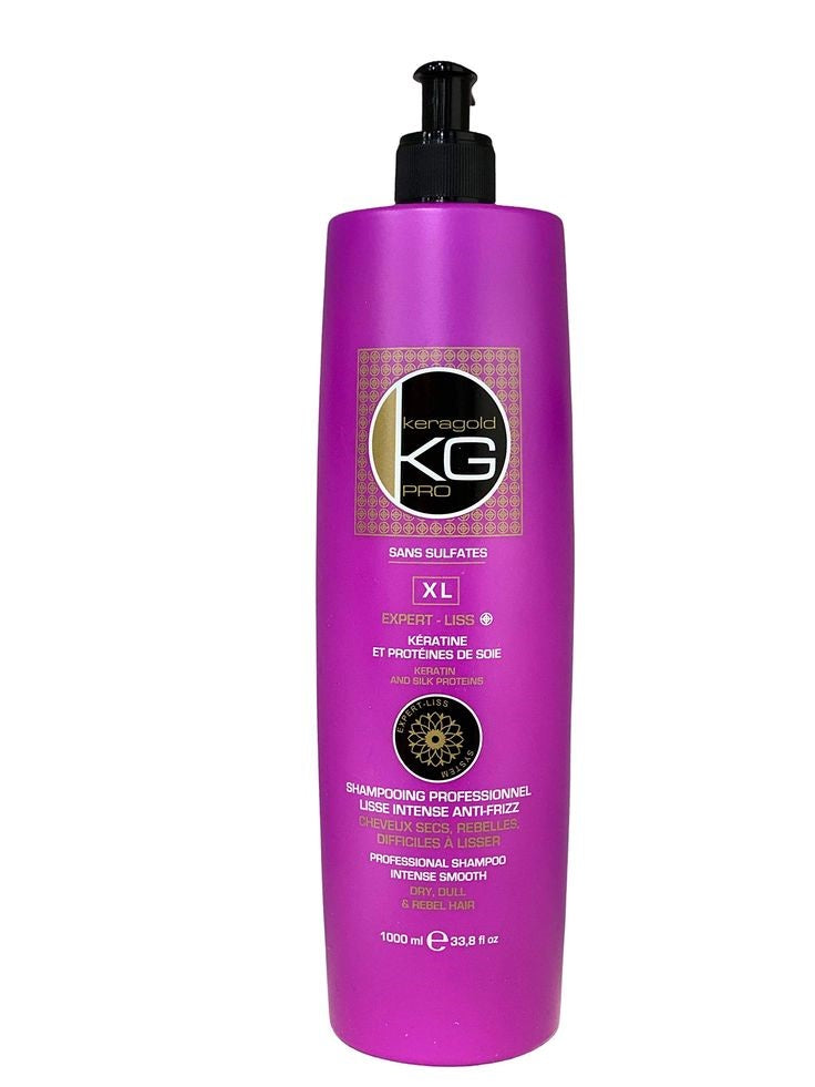 Shampoing Anti-Frizz KeraGold | Lissant, Nourrissant & Anti-Frisottis à la Kératine 500ml