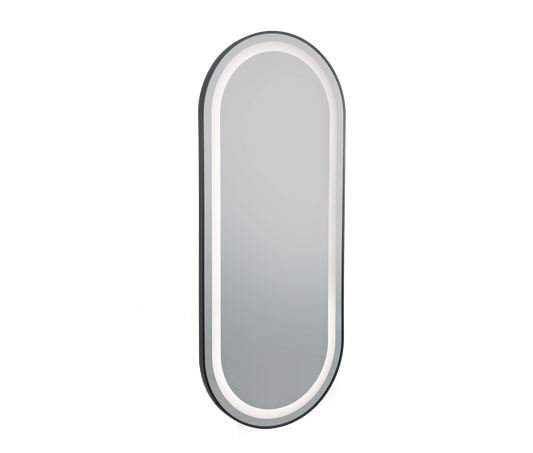 Miroir RIM Noir Loop 170x70– Miroir de Coiffure Professionnel Design Noir Élégant