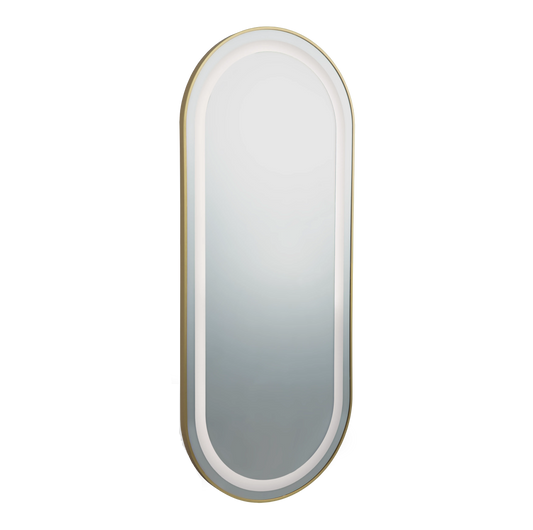Miroir RIM Gold Loop 170x70 – Miroir de Coiffure Professionnel Design Doré