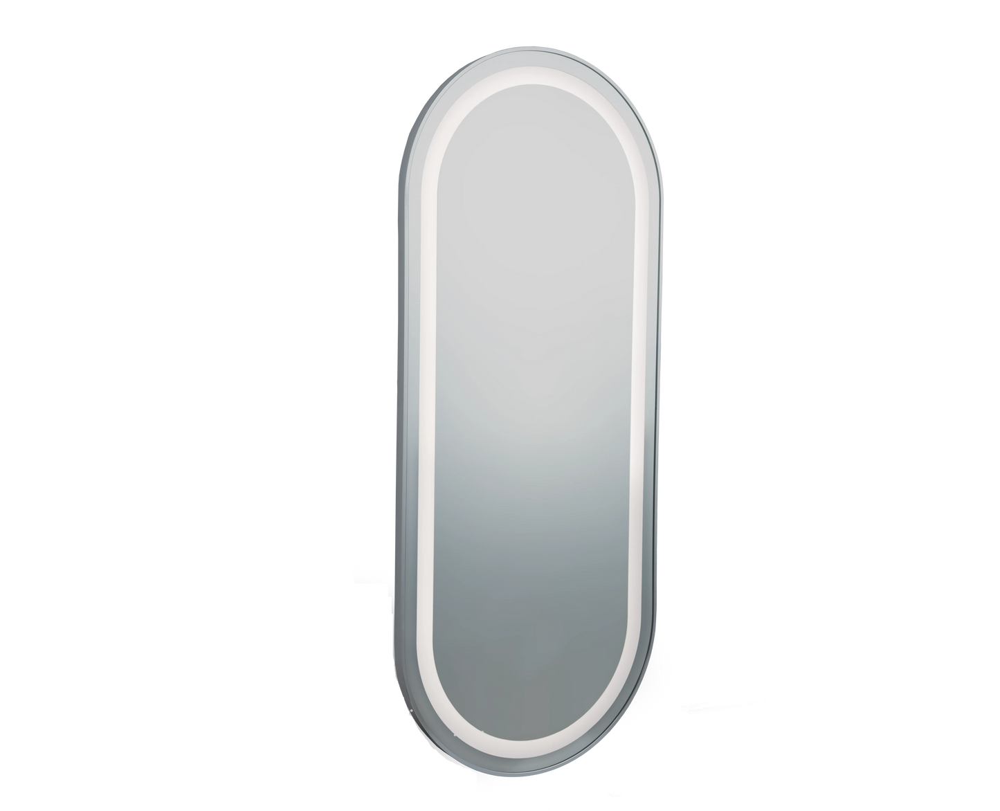 Miroir RIM Silver Loop 170x70 – Miroir de Coiffure Professionnel Design Argenté