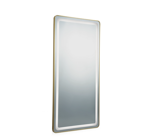 Miroir RIM Gold Large Rectangle 170x70 – Miroir de Coiffure Professionnel Doré Haut de Gamme