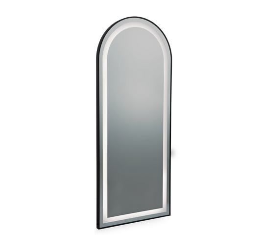 Miroir Noir Large 170x70 – Miroir de Coiffure Professionnel Design Noir Haut de Gamme