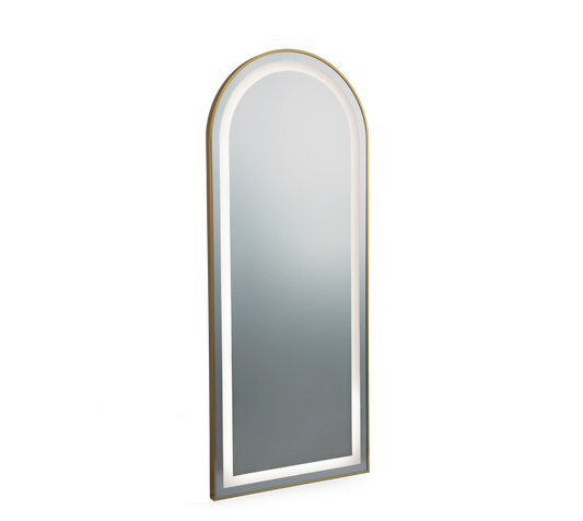 Miroir RIM Gold Large 170x70 – Miroir de Coiffure Professionnel Doré Design Haut de Gamme