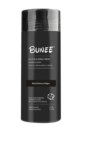 Fibre Capillaire NOIR Augmente la densité et le Volume, Cache la Calvicie, Utiliser par les professionneles de la coiffure