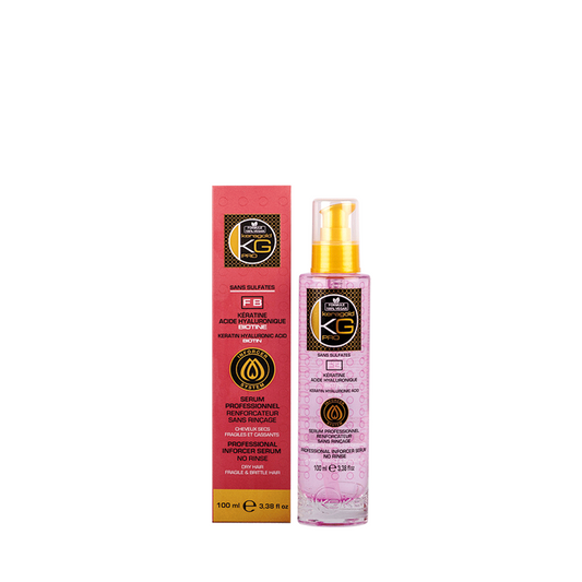 KERAGOLD FB Sérum 100 ml – Kératine, Acide Hyaluronique & Biotine | Fortifiant, Réparateur & Hydratant