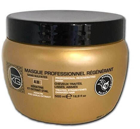 Masque KeraGold Kératine & Extrait d’Ail – Anti-Chute, Fortifiant & Réparateur Intensif 500ml