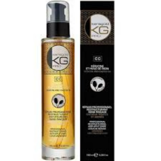 KERAGOLD Sérum Sans Sulfate 100 ml – Kératine & Huile de Ricin | Réparateur, Fortifiant & Brillance