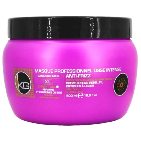 Masque KeraGold Anti-Frizz | Soin Lissant & Nourrissant Pour Cheveux Indisciplinés 500 ml