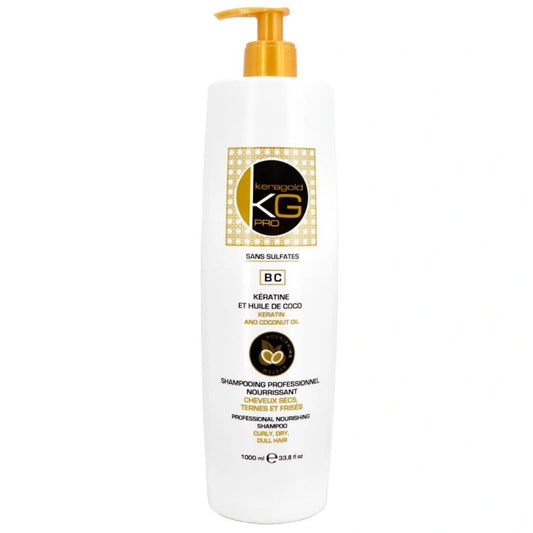 Shampoing KeraGold Kératine & Huile de Coco | Nutrition Intense & Force Réparatrice 500ml