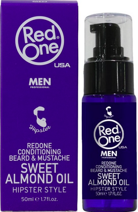 Huile de soin barbe & moustache à l’amande douce – RedOne