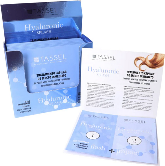 Traitement capillaire anti-âge Tassel Hyaluronic Splash 1 sachet traitements individuels.